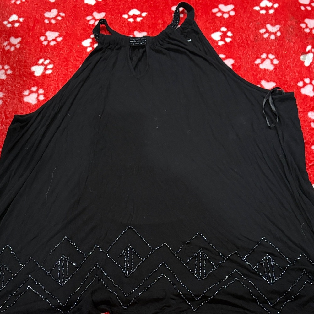 Lane Bryant Black Sleeveless Blouse